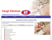 Tablet Screenshot of keoghelectrical.ie